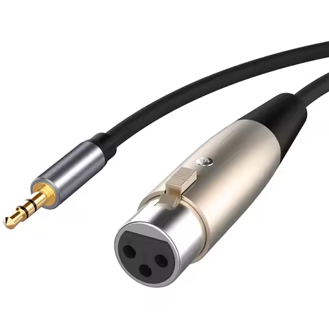 XLR 3 Pin Male to Female 3.5mm Jack to XLR Audio Cable For Microphone Speakers Sound Consoles Amplif