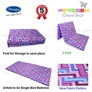 Foldable Mattress Masterfoam High Density Foam with 5 Year Warranty Single