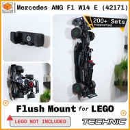 Flush Wall Mount for Lego Technic Mercedes AMG F1 W14 E (42171)