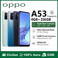 Unik HP Original OPPO A53 RAM 8 256GB 5000 MAH handphone Diskon