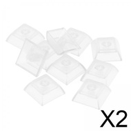 [Lohobby] 2x10x 1U Transparent Keycaps Thick PBT for Cherry MX Switches Game Lovers Clear