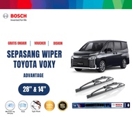 Bosch Advantage Wiper Pair for Toyota Voxy Cars Size 28"+14"