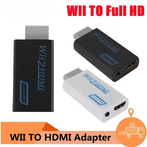WII To HDMI Converter Full HD 1080P WII To HDMI Wii 2 HDTV Converter Wii To HDMI Adapter 3.5mm Audio
