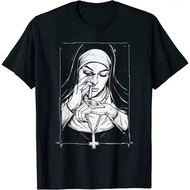 Take Drugs Nun Free T-Shirt Harajuku Style New Arrival Men's Printed Casual Cool Shirt 80036