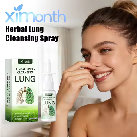 Ximonth Lung Cleansing Spray Natural Plant Extract Moisturize Respiratory Mild Clear Lung Lasting Ca