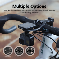 CooSpo Bike Computer Mount Out Front Cycling Computer Extended Mount Compatible with Garmin Wahoo Br