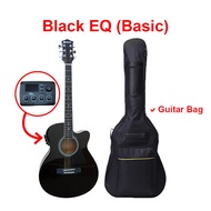 CAESAR (X-400C) 40 Inch Acoustic Guitar Cutaway Body With Accessories Set - Bag Capo Pick - Gitar Ak