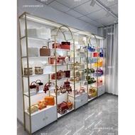 Display Gift with Light Display Cabinet Shelf Display Stand Beauty Salon Shelf Light Luxury Nail Sto
