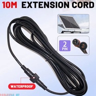 5M/10M/15M Solar Cable Extension Waterproof Cord 2 Pin Plug Power Connection Wire Solar Pendant Ligh