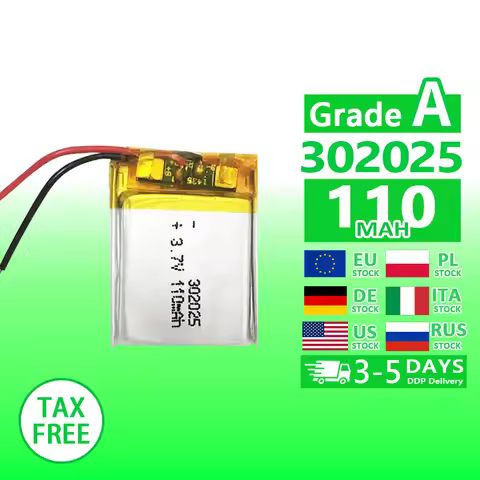 302025 302025 3.7 110mAh Li-Ion Batteries 803040 103450 654060 505573 103665 for Bluetooth Wireless 