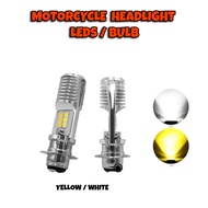 Motorcycle Headlight Leds Bulb FOR YAMAHA MIO I 125| Super Bright Dual Light Yellow And White led Bu