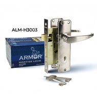 Armor Mortise Lock ALM-H3003 Mortice Lockset 3-Lever Door Handleset Iron Grill Door Lock