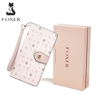 Foxer Brand long wallet for women wallets women new 2023 card holder wallet for women wristlet walle