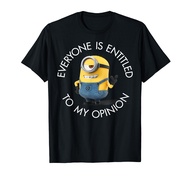 Despicable Me Minions Stuart's Opinion Graphic T-Shirt T-Shirt