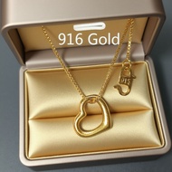 Gold Original Chain 916 Necklace for Men Women Chain Bangkok Gold Plated Gold Wedding Jewelry Hypoal