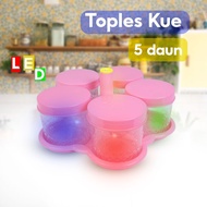 2-Tier 3-Section Deer Jars, Candy Cake Jars, LED Light Jars, 4-Leaf Jars, Eid Jars, Colorful Light J