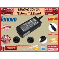 LENOVO 20V 2A (5.5mm * 2.5mm)For  IdeaPad U310 U160 S10-3T S100 S9 X130 X130e  Series Adapter  🎁Free