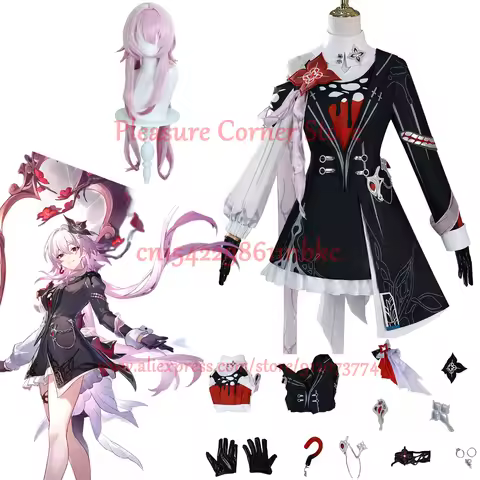 2025 Game Honkai Star Rail March 7th Cosplay Costume Evernight March 7th Cosplay Costume Uniform Wig