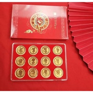 12 Zodiac Foil Coin Box Set