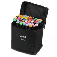「歐拉亞」台灣出貨 touch 48色 馬克筆 彩色筆 雙頭麥克筆 麥克筆 彩虹筆 畫筆 繪畫 製圖 提袋