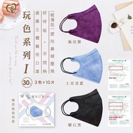 台灣製🍄盛藤成人立體口罩-玩色系列