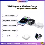 3-in-1 Foldable Magnetic Wireless Charger Stand 15W Wireless Fast Charger Wireless Charger