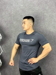 Áo Thể Thao Nam Cộc Tay GYM SHARK Chuyên Tập Gym & Chạy Bộ - Hàng Siêu Cấp Áo cổ tròn co dãn 4 chiều