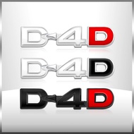 3D Metal D4D Letter Logo Car Emblem Body Rear Trunk Badge Sticker For Toyota Land Cruiser Corolla RA