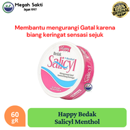 Happy Salicyl Menthol | Bedak Bayi Biang Keringat gatal merah 60 gR