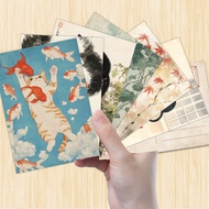 Japanese-style 32pcs Retro Cat Postcards, Thick Cardstock, High-definition Printing, Decorative Stic