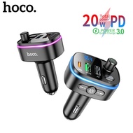 Hoco E62ที่ชาร์จแบตในรถ PD20W 3พอร์ตสำหรับเครื่องเล่นเพลงในรถMP3เครื่องส่งสัญญาณ FM แฮนด์ฟรีพอร์ต US