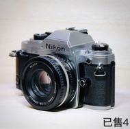 🌸 「可消費卷」【 Nikon FG 】全自動控制 Program 50mm 1.8 1.4 35mm 2.8 Ai  餅鏡  適合新手 消費卷 Canon Nikon Nippon Olympus 