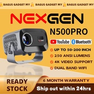 NEXGEN N500 PRO FHD Projector Android 13 with Dual WIFi Band Auto Focus and Keystone Wireless Mirror