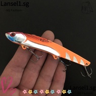 LANSELL 1Pcs  Fishing Lure,  Eyes Jigging Hard Squid Bait, Universal Metal 10.5cm 35g Sinking Sea Fi