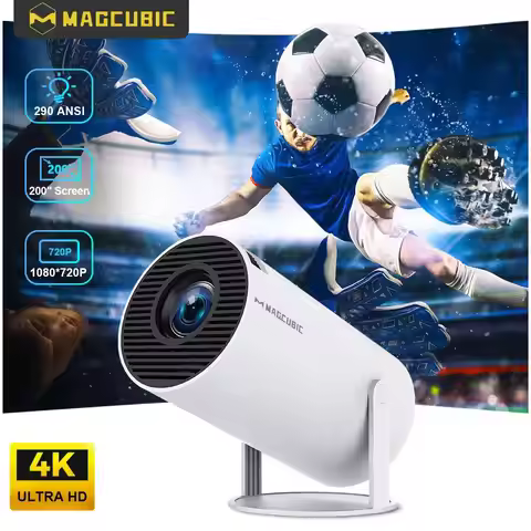 Magcubic Projector HY300 PRO 8K Android 14 Dual Wifi6 290ANSI Allwinner H726 BT5.4 1080P 1280*720P H