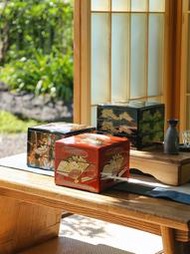 【好康推薦】日本進口山中漆器三重段珠寶盒首飾收納盒堅果零食盒喬遷結婚禮物