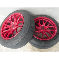 Rim 17 inch 5 x 114.3 With Free Tire 55% Bunga Tayar