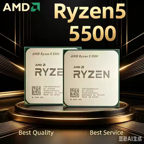 AMD R5 5500 Desktop Processor Socket AM4 6-Core 12-Thread Max 4.2GHz 16M L3 Cache 65W No Cooler Incl