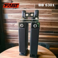 POLYTRON BB 3501 BIG BAND DVD TAPE DECK SPEAKER USB MIC INPUT KARAOKE