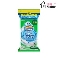SC Johnson - 一次性可沖式洗滌馬桶刷強力清潔劑刷頭補充裝 24個入 (肥皂花香)（平行進口）