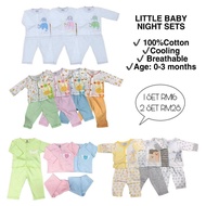 NEWBORN CLOTHING LITTLE BABY NITE SET 2