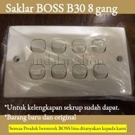 (Bayar di Tempat) Saklar 8 gang boss B30/saklar boss 8 gang/saklar b30 - INBOW DUS SAJA Berkualitas