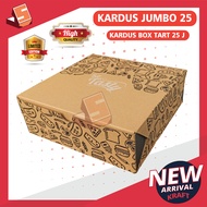 25 TART CAKE CARDBOARD 25 Tart Box/ Motif Tart Box/ 2-layer kraft Cardboard/ Cake Cardboard/