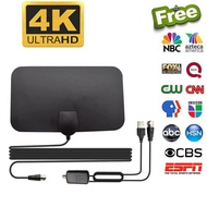 High Gain HDTV DTV  DTV Antenna Booster Active Indoor Antenna Flat Design