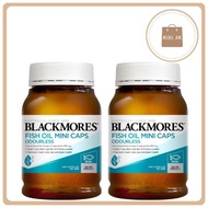 [Genuine] Blackmores Odourless Fish Oil Mini Caps 400 capsules