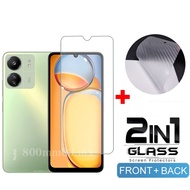 For Redmi 13C Screen Protector Full Cover Tempered Glass Film For Xiaomi Redmi Note 13 12 11S Pro Plus 12 Turbo 12C 5G 4G Glass Film and Back Film