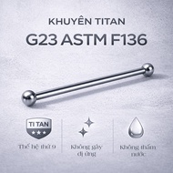 (1 Pc) Industrial Helix Titan G23 Earrings 1.2x38x3