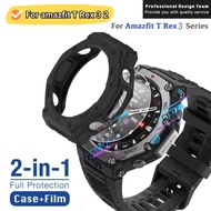 Amazfit T REX 3 case Silicone protective case Amazfit T REX 2 Screen Protector Protective Amazfit T 