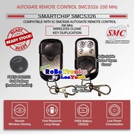 Autogate Door Remote Control SMC5326 330MHz 433MHz Auto Gate Clone Type Wireless Duplicate Free Batt