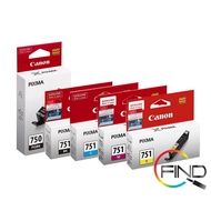 CANON PGI-750 & CLI-751 NORMAL SET(PGI-750+CLI751BK+C+M+Y)for iP7270/8770,MG5670/6670/7570/7170,MX72